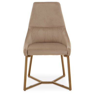 Vieste Mink Velvet Dining Chair - Joe’s Haven