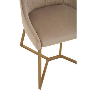 Vieste Mink Velvet Dining Chair - Joe’s Haven