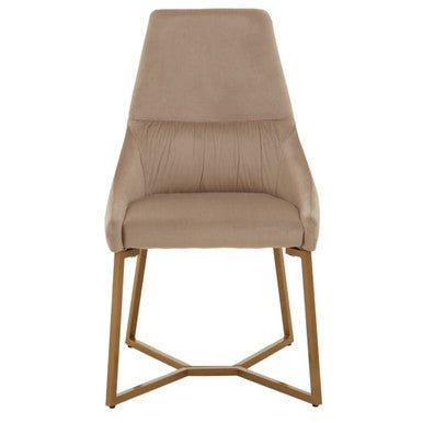 Vieste Mink Velvet Dining Chair - Joe’s Haven