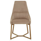Vieste Mink Velvet Dining Chair - Joe’s Haven
