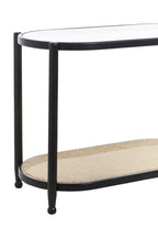 Cebu Rattan and Glass 2 Tier Console Table - Joe’s Haven