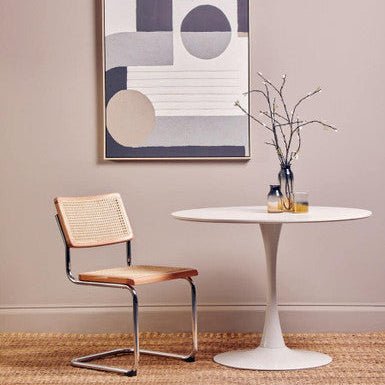 Cebu Elm Wood and Rattan Dining Chair - Joe’s Haven