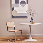 Cebu Elm Wood and Rattan Dining Chair - Joe’s Haven