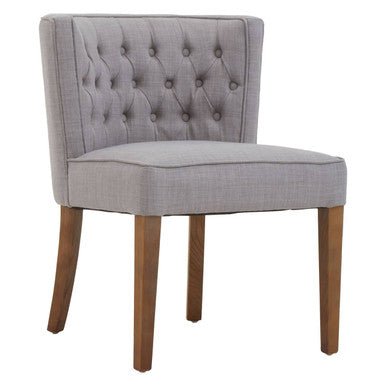 Parkside Grey Fabric Curved Dining Chair - Joe’s Haven