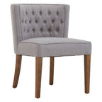 Parkside Grey Fabric Curved Dining Chair - Joe’s Haven