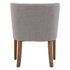 Parkside Grey Fabric Curved Dining Chair - Joe’s Haven