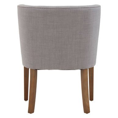 Parkside Grey Fabric Curved Dining Chair - Joe’s Haven