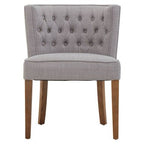 Parkside Grey Fabric Curved Dining Chair - Joe’s Haven