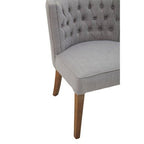 Parkside Grey Fabric Curved Dining Chair - Joe’s Haven