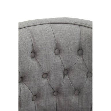 Parkside Grey Fabric Curved Dining Chair - Joe’s Haven