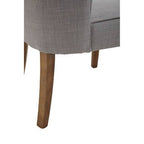 Parkside Grey Fabric Curved Dining Chair - Joe’s Haven
