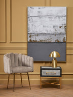 Bari Mink Velvet Scalloped Dining Chair - Joe’s Haven