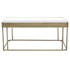 Gold Metal Coffee Table with Mirrored Top and Decorative Textured Edge, Ella - Joe’s Haven