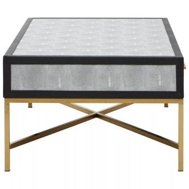 Cadiz Grey Shagreen Coffee Table - Joe’s Haven