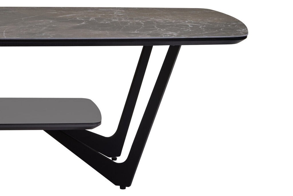 Imperia Grey Ceramic Marble Effect Coffee Table - Joe’s Haven