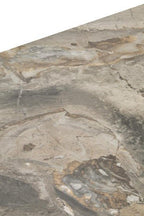 Grey Marble Effect Ceramic Top Dining Table with Black Metal Legs and Gold Detail, Imperia - Joe’s Haven