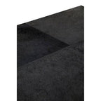 Black Hair - On - Hide Leather Coffee Table with Gold Metal Frame and Storage Drawer, Kensington Townhouse - Joe’s Haven