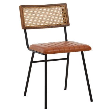 Buffalo Tan Leather Dining Chair - Joe’s Haven