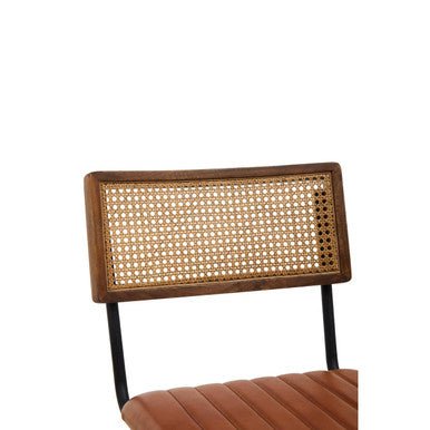 Buffalo Tan Leather Dining Chair - Joe’s Haven