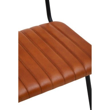 Buffalo Tan Leather Dining Chair - Joe’s Haven