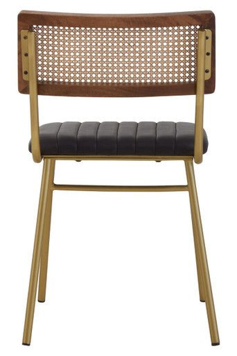 Buffalo Black Leather Dining Chair - Joe’s Haven