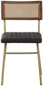 Buffalo Black Leather Dining Chair - Joe’s Haven