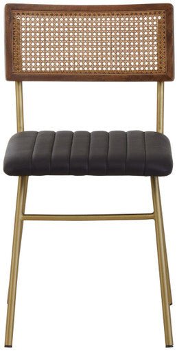 Buffalo Black Leather Dining Chair - Joe’s Haven