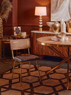Buffalo Black Leather Dining Chair - Joe’s Haven