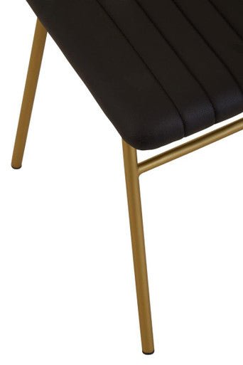 Buffalo Black Leather Dining Chair - Joe’s Haven