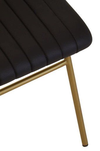 Buffalo Black Leather Dining Chair - Joe’s Haven
