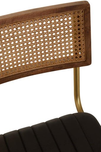 Buffalo Black Leather Dining Chair - Joe’s Haven