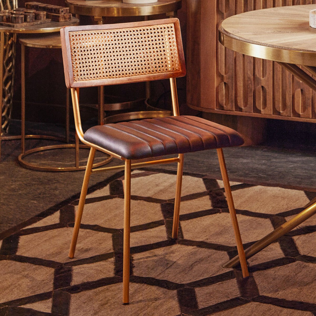 Buffalo Black Leather Dining Chair - Joe’s Haven