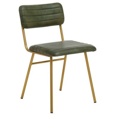 Buffalo Green Leather Dining Chair - Joe’s Haven