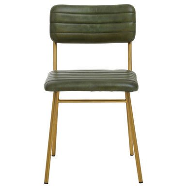 Buffalo Green Leather Dining Chair - Joe’s Haven