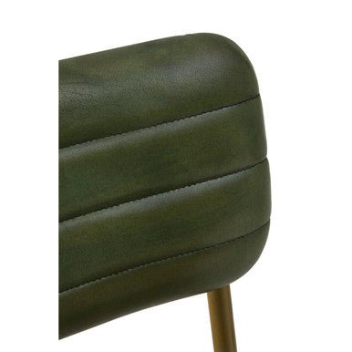 Buffalo Green Leather Dining Chair - Joe’s Haven