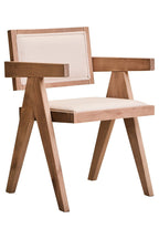 Cebu Ivory Fabric and Grey Wash Beech Wood Dining Chair - Joe’s Haven