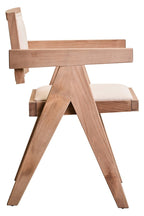 Cebu Ivory Fabric and Grey Wash Beech Wood Dining Chair - Joe’s Haven