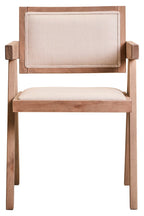 Cebu Ivory Fabric and Grey Wash Beech Wood Dining Chair - Joe’s Haven