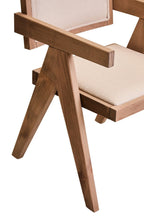 Cebu Ivory Fabric and Grey Wash Beech Wood Dining Chair - Joe’s Haven