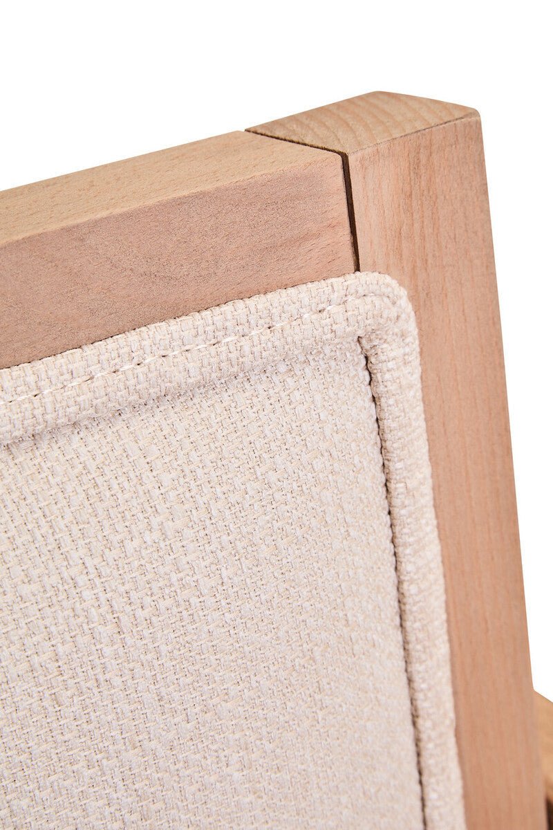 Cebu Ivory Fabric and Grey Wash Beech Wood Dining Chair - Joe’s Haven