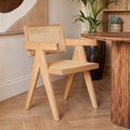 Cebu Natural Cane and Beech Wood Dining Chair - Joe’s Haven
