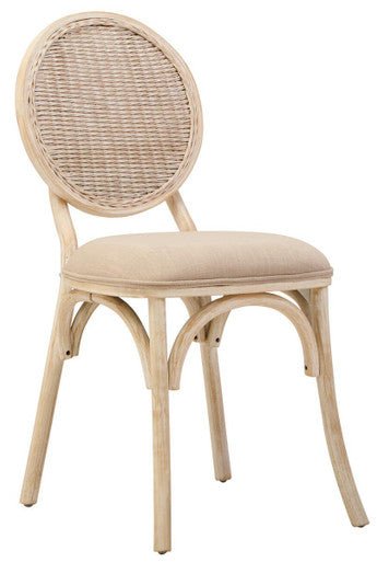 Cebu White Wash Elm Wood Dining Chair - Joe’s Haven