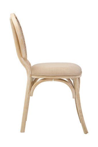 Cebu White Wash Elm Wood Dining Chair - Joe’s Haven