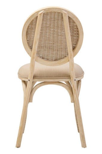 Cebu White Wash Elm Wood Dining Chair - Joe’s Haven