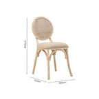 Cebu White Wash Elm Wood Dining Chair - Joe’s Haven