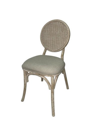 Cebu White Wash Elm Wood Dining Chair - Joe’s Haven