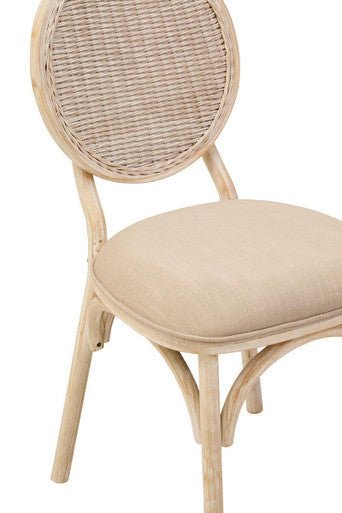 Cebu White Wash Elm Wood Dining Chair - Joe’s Haven