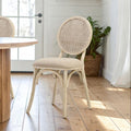 Cebu White Wash Elm Wood Dining Chair - Joe’s Haven