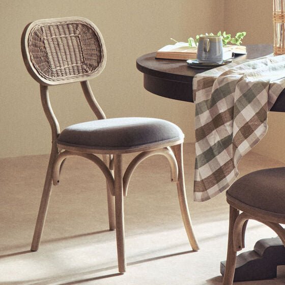 Cebu Grey Wash Elm Wood Dining Chair - Joe’s Haven