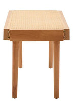 Cebu Natural Cane and Beech Wood Bench - Joe’s Haven